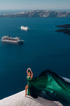 Santorini Flying Dress