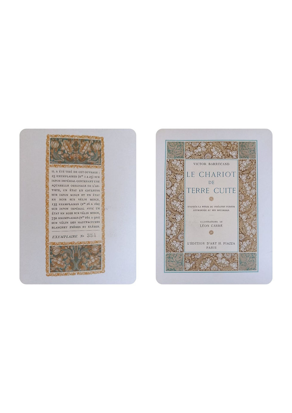 Miniature : Le Chariot de terre cuite, Victor Barrucand, Léon Carré