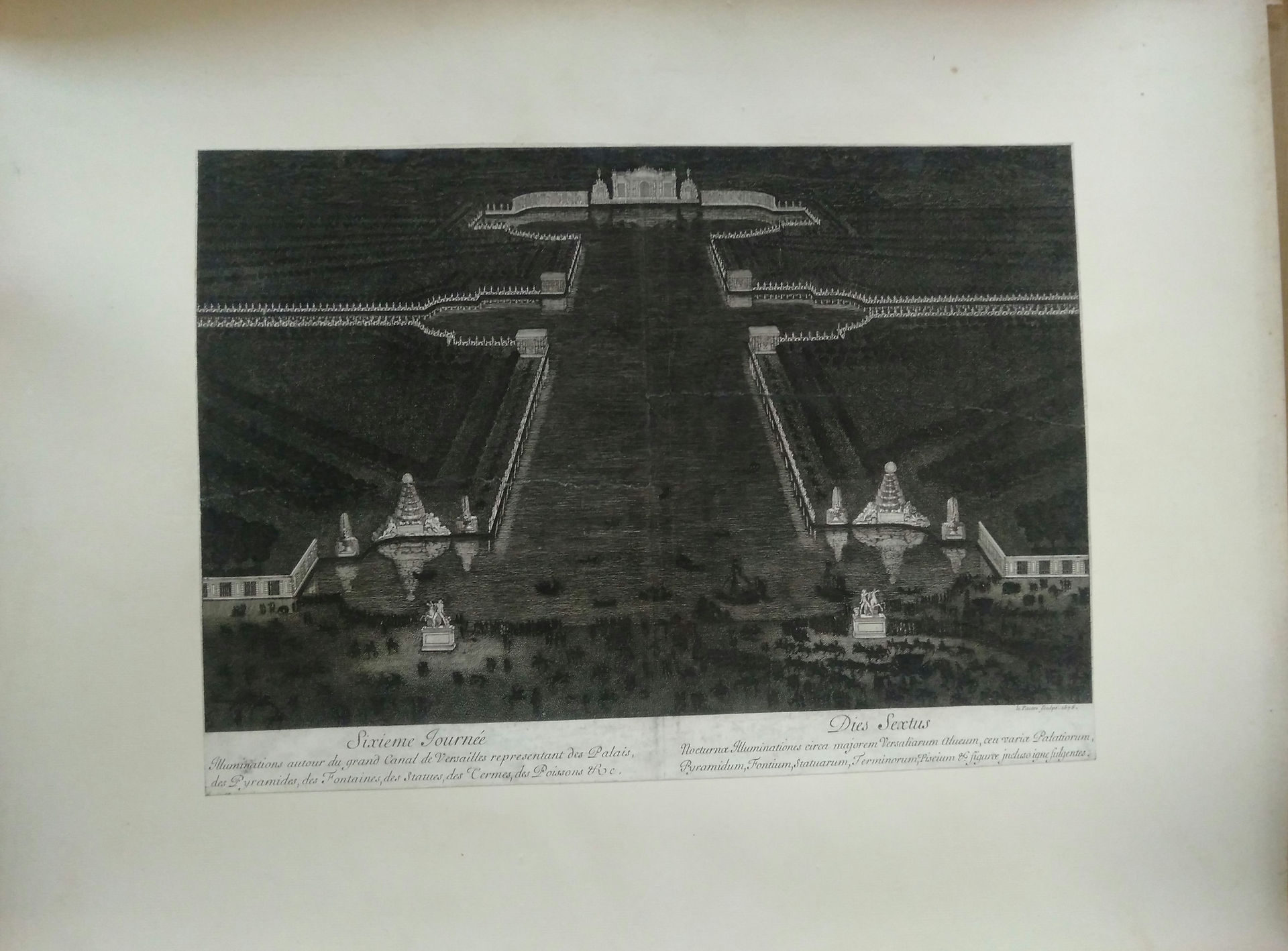 LES FETES DES PAISIRS DE L’ÎLE  ENCHANTEE, 7-13 MAIS 1664, CHATEAU DE VERSAILLES, LOUIS XIV, ISRAEL SILVESTRE, GRAVURE