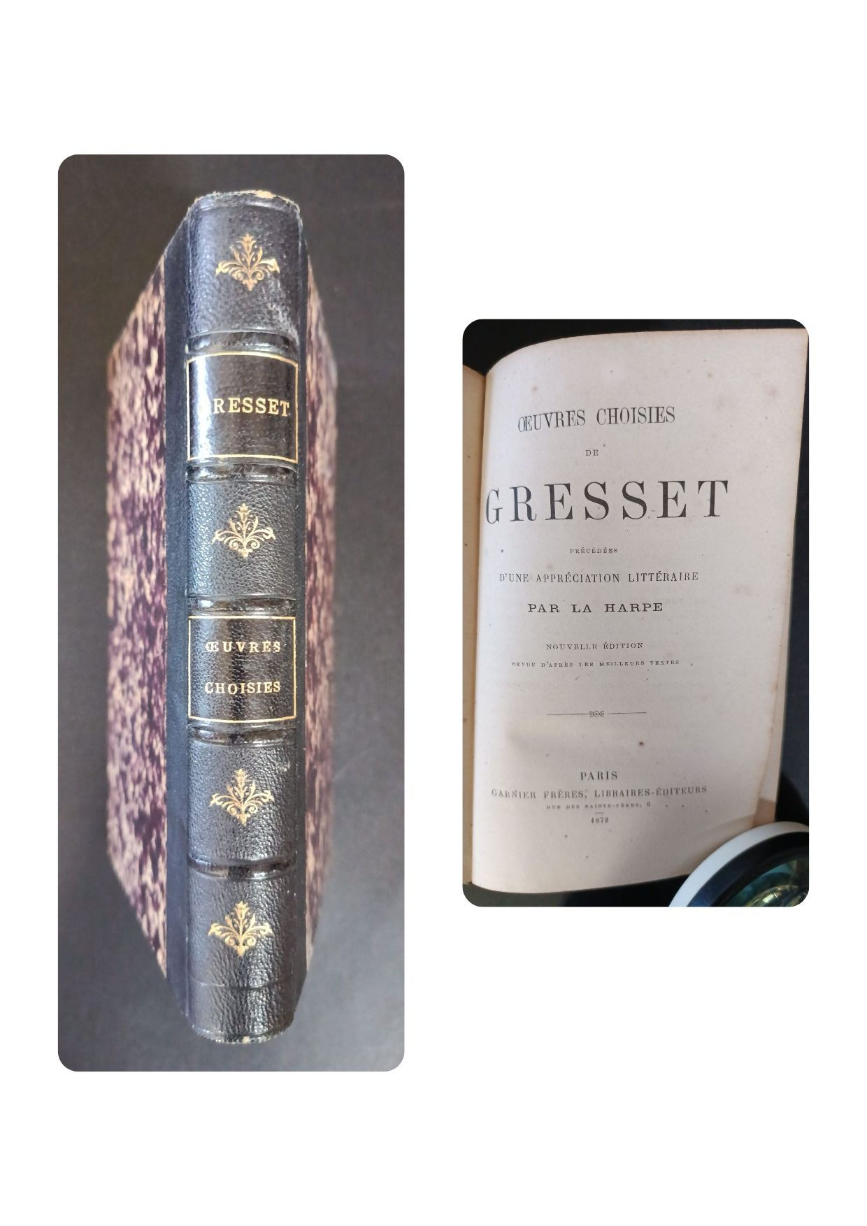 Oeuvres choisies de Grasset, poésie