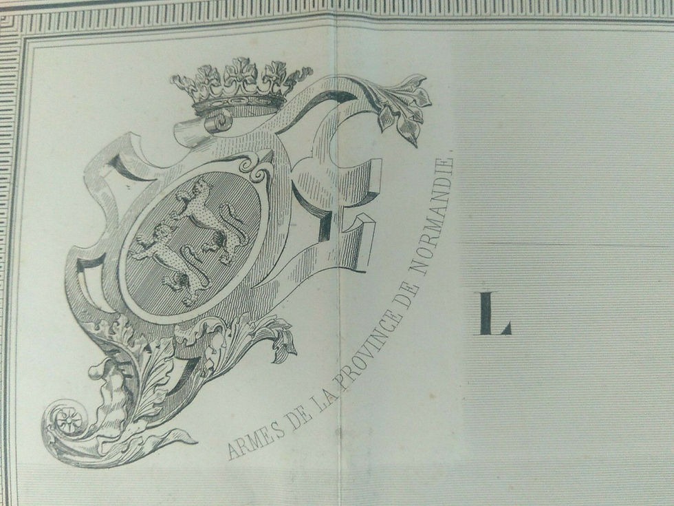 Miniature : Carte de la Normandie - Carte de la Normandie - Seine Inférieure - Logerot 1850