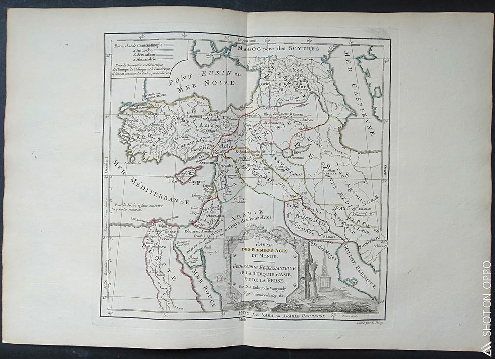 Carte des Premiers Ages du Monde, Turquie d'Asie, Perse, Carte ancienne