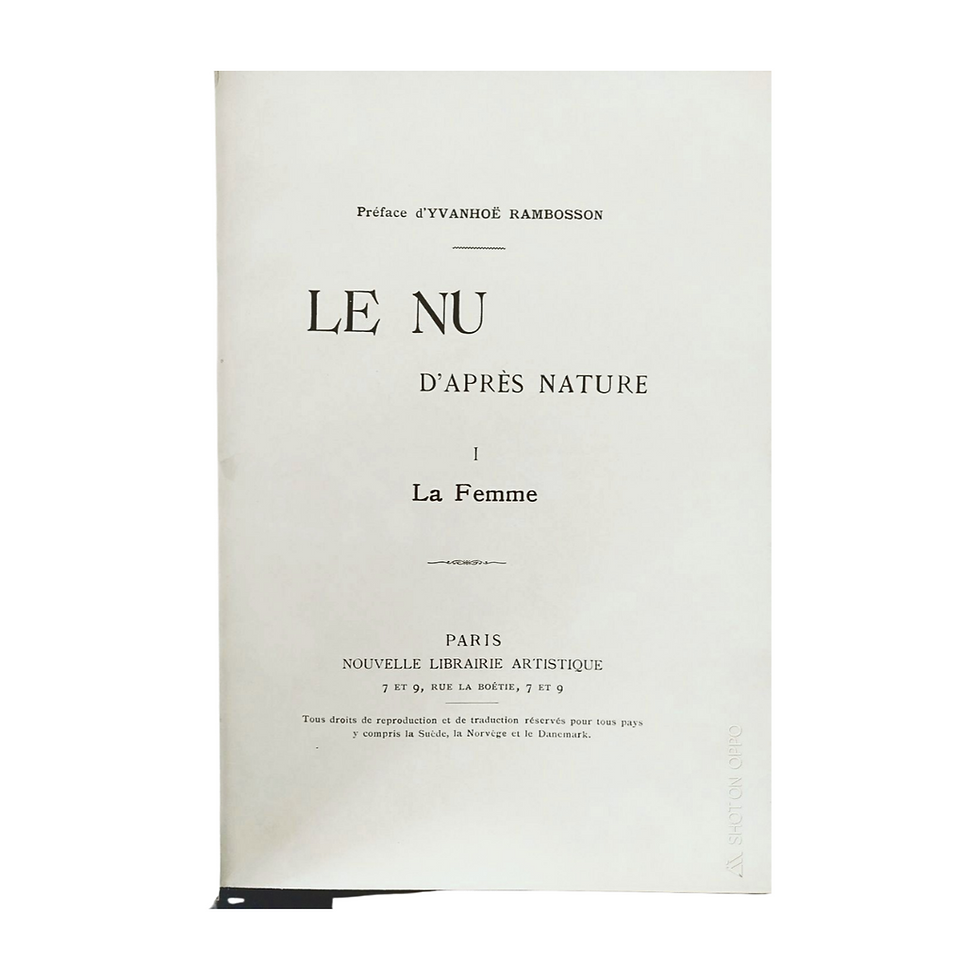 Miniature : Le Nu d'après Nature : La femme, La jeune fille, l'homme et l'enfant, livre