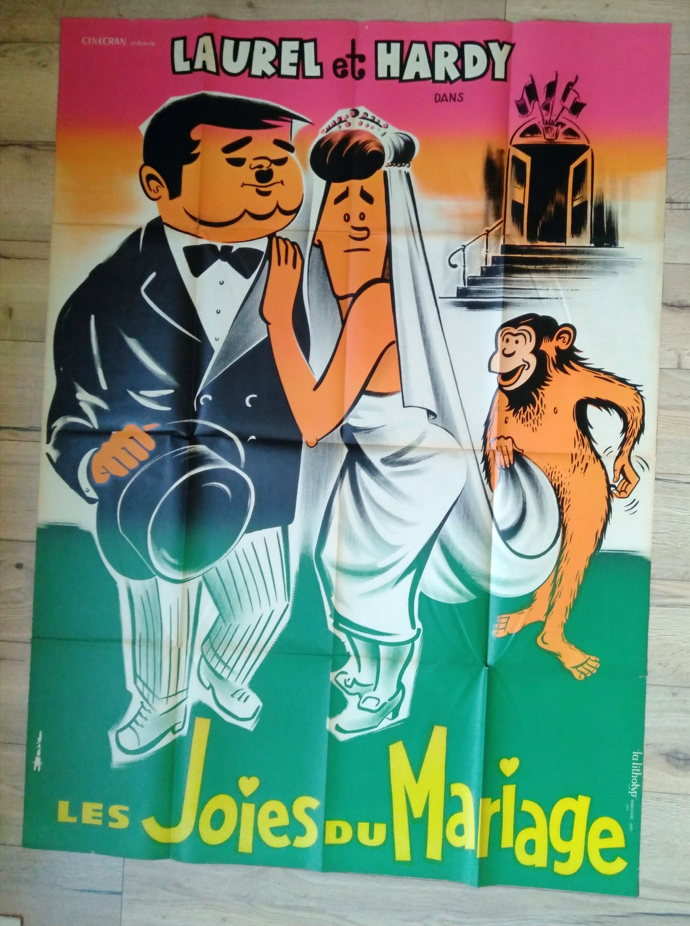 Les Joies du Mariage, Laurel et Hardy, BEHLE, Affiche