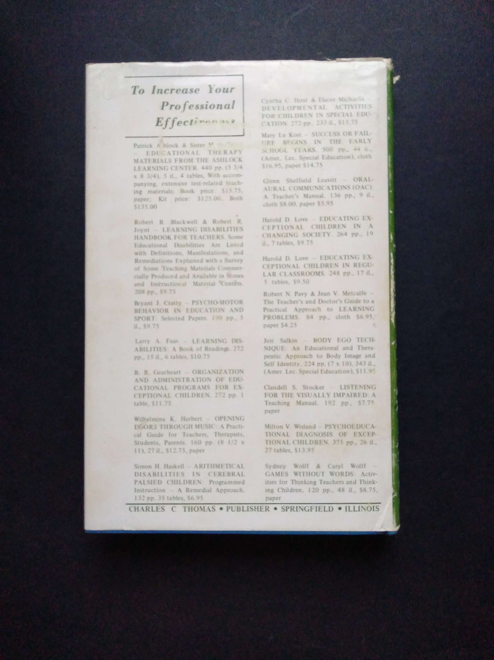 Miniature : Children's spatial dévelopment, John Eliot, Salkind, 1975