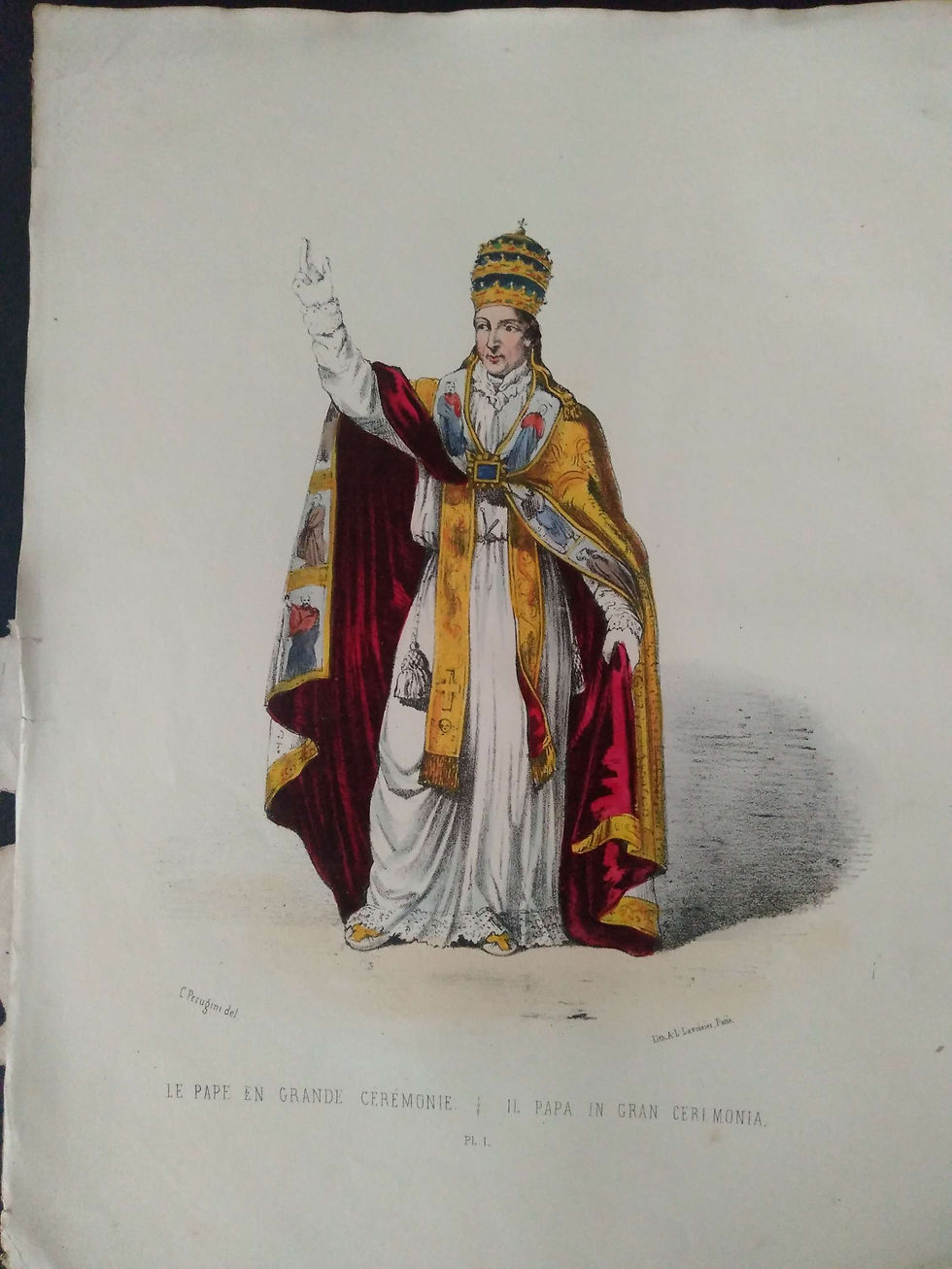 Miniature : Album ou Collection Complète et Historique des Costumes de la Cour de Rome des Ordres Monastiques, Religieux et Militaires