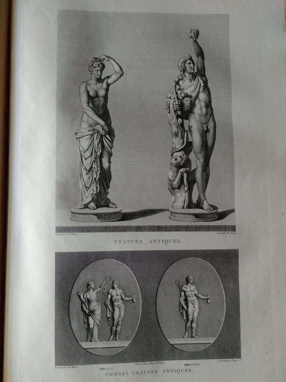 GALERIE DE FLORENCE ET DU PALAIS PITTI, Tableaux, Statues, bas-reliefs et Camées. WICAR M. MONGEZ
