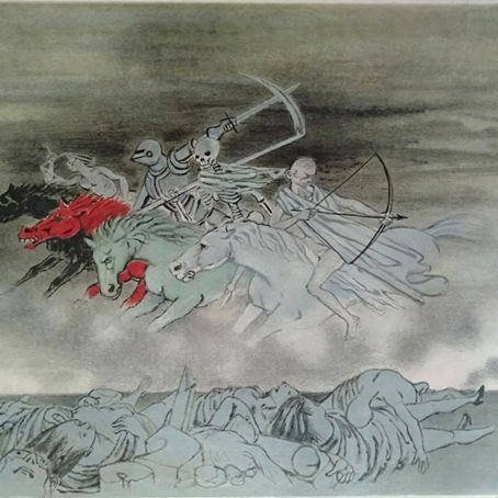 La danse macabre dans l'apocalypse de Saint Jean, vue par Roger Chapelain-Midy