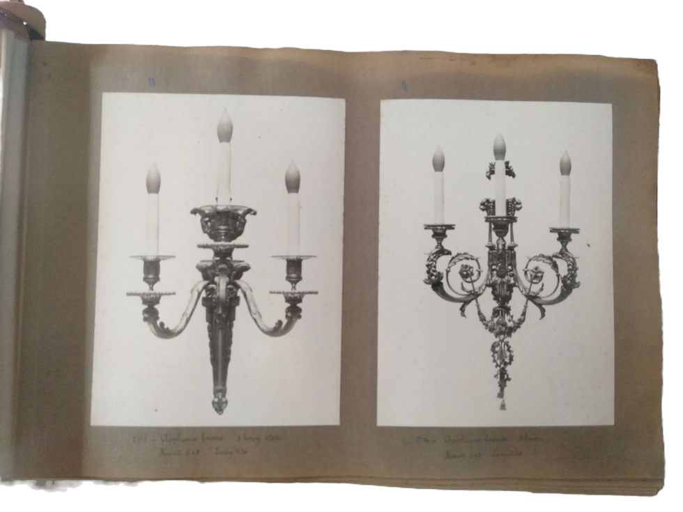 Miniature : Album photo, Appliques, bronze, bois, arts décoratifs