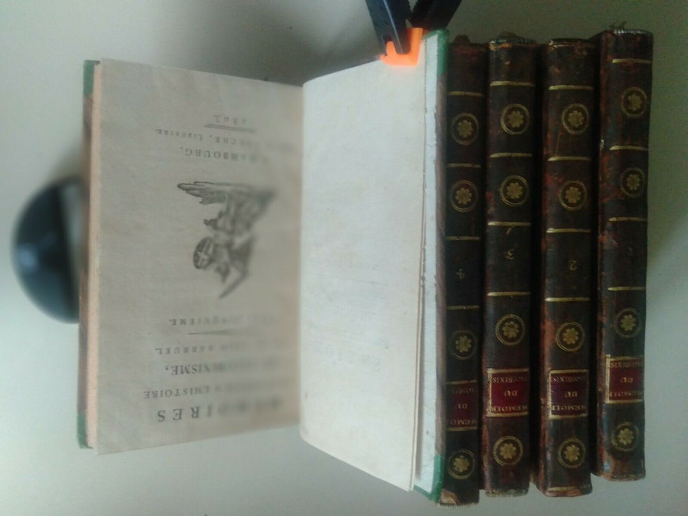 Miniature : Barruel, L'Abbé ‎Mémoires pour servir à l'histoire du Jacobinisme Fauche 1803