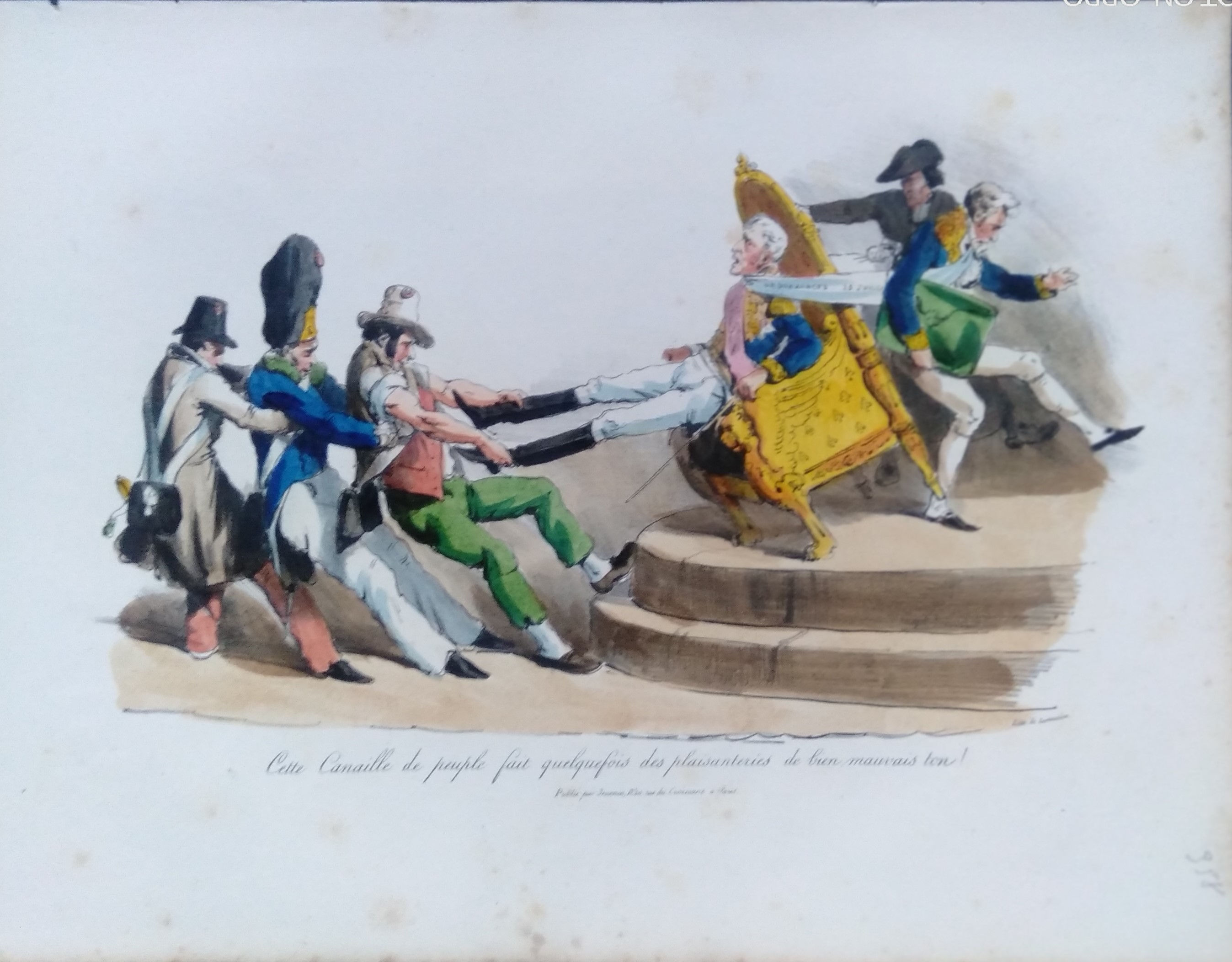 Cette Canaille de peuple, Gravure caricature politique XIX e, Lemercier