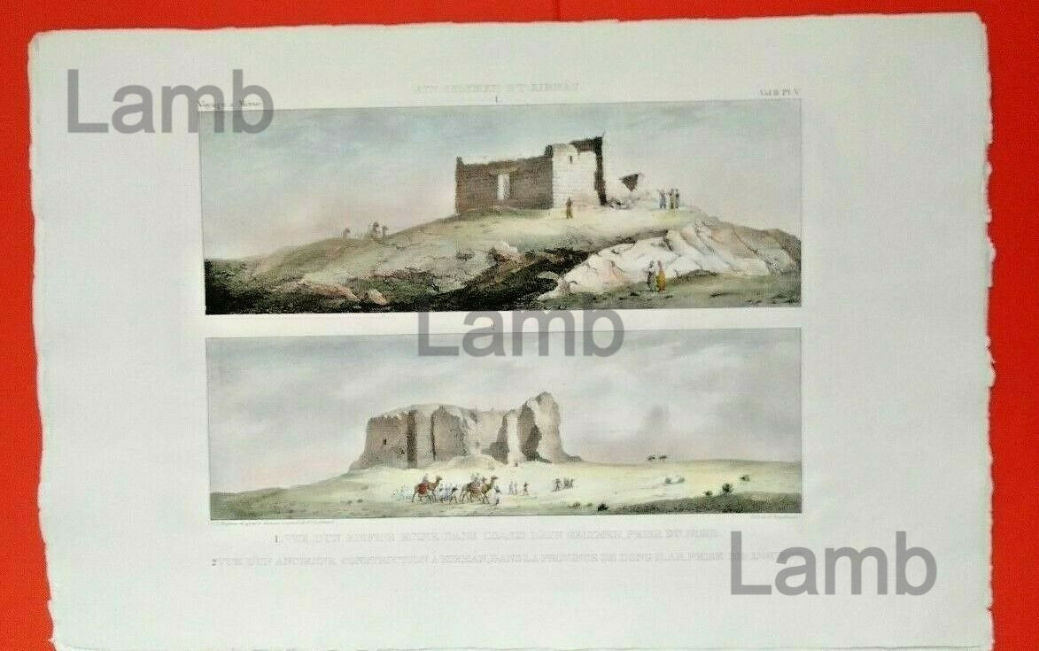 Voyage à Meroe Egypte AYN SELYMEH ET KIRMAN - Oasis - Engelmann Cailliaud 1820