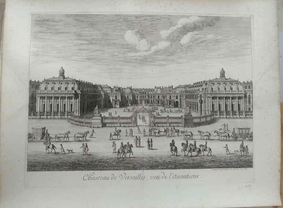 LES FETES DES PAISIRS DE L’ÎLE ENCHANTEE, 7-13 MAIS 1664, CHATEAU DE VERSAILLES, LOUIS XIV, ISRAEL SILVESTRE, GRAVURE