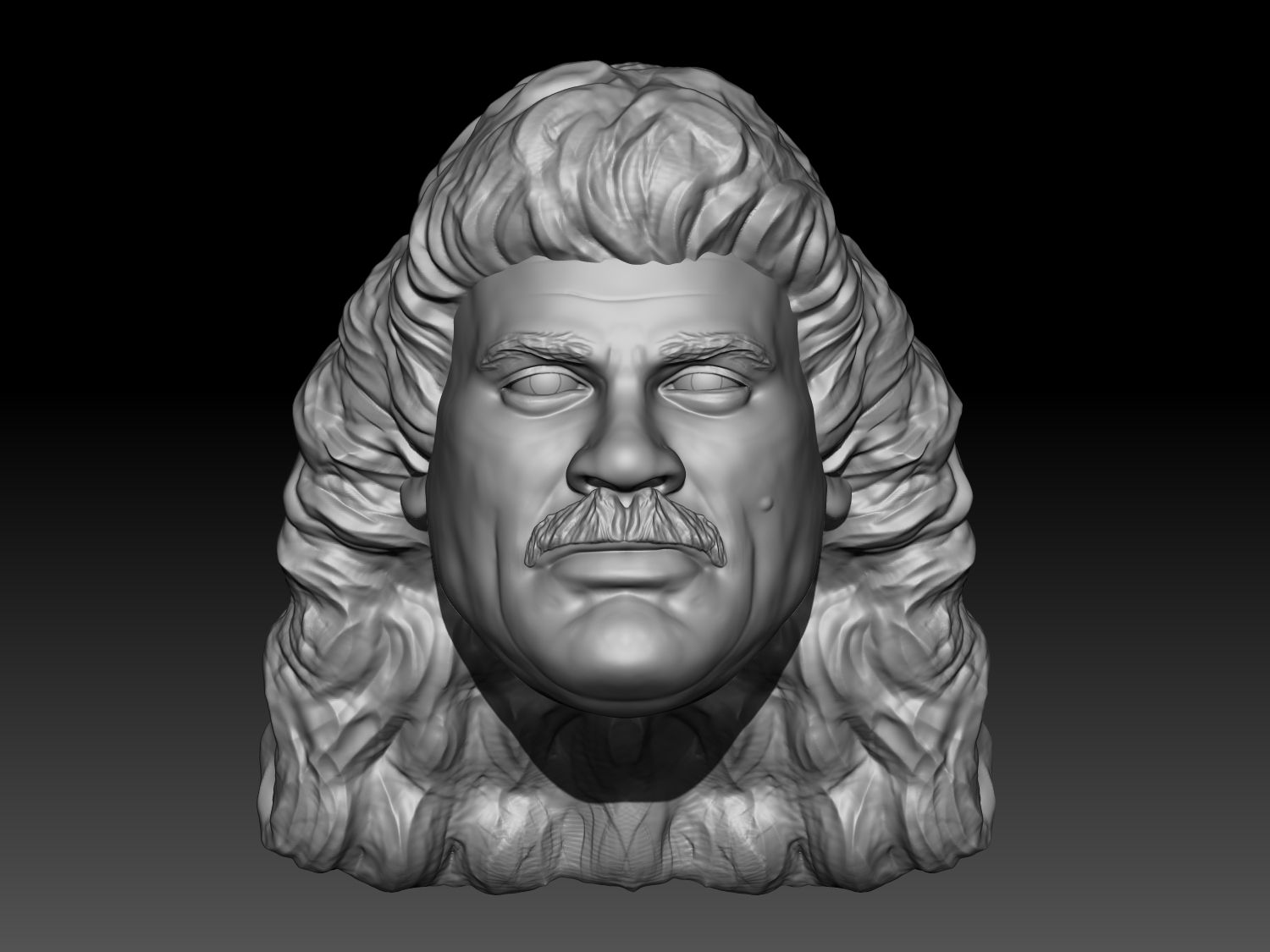 Ravishing Rick Rude 3D printed action figure head