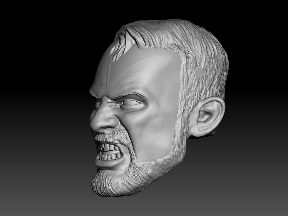 Thumbnail: Thimothy Tatcher 3D printed action figure head