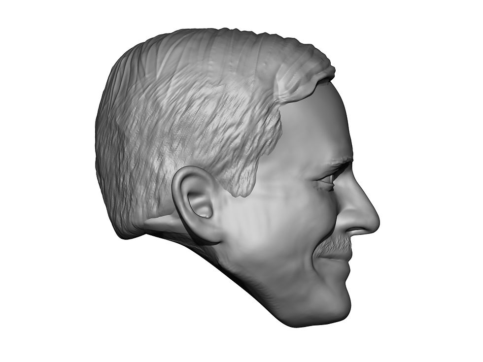 Thumbnail: Christophe Agius 3D printed custom action figure head