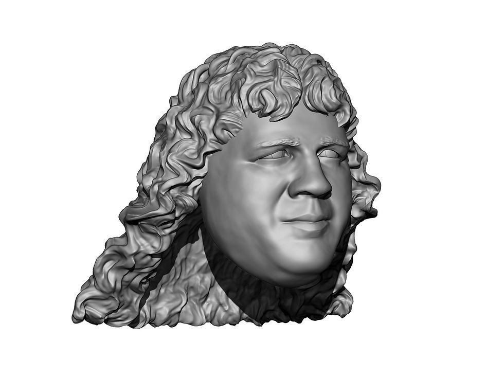Thumbnail: Terry Gordy Freebirds 3D printed action figure head