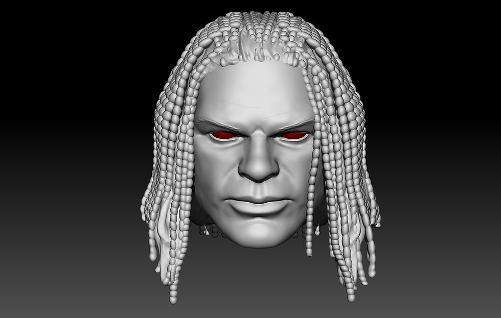 Thumbnail: Vampiro 3D printed action figure head