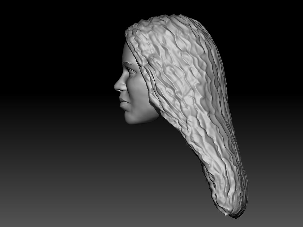 Thumbnail: Miss Patricia 3D printed action figure head