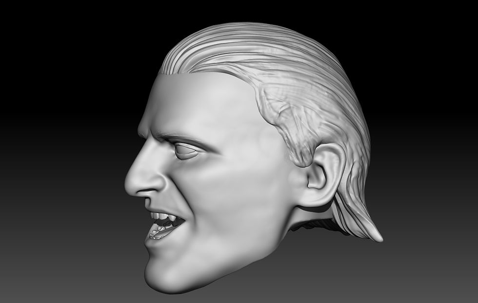 Thumbnail: Owen Hart smile short hair 3D printed action figure head