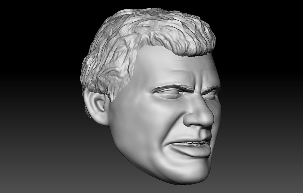 Thumbnail: Steve Lombardi no cap 3D printed action figure head