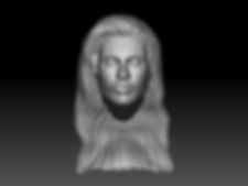 Francine neutral face 3D printed action figure head