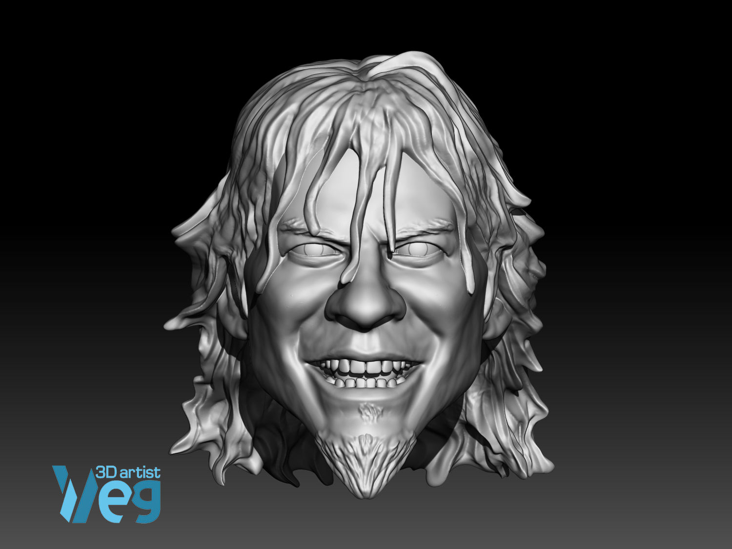 Sean'O Hare 3D printed action figure head