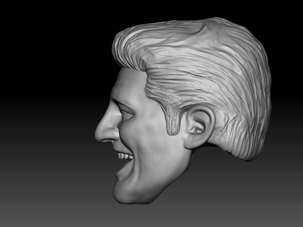 Thumbnail: Disco Inferno 3D printed action figure head