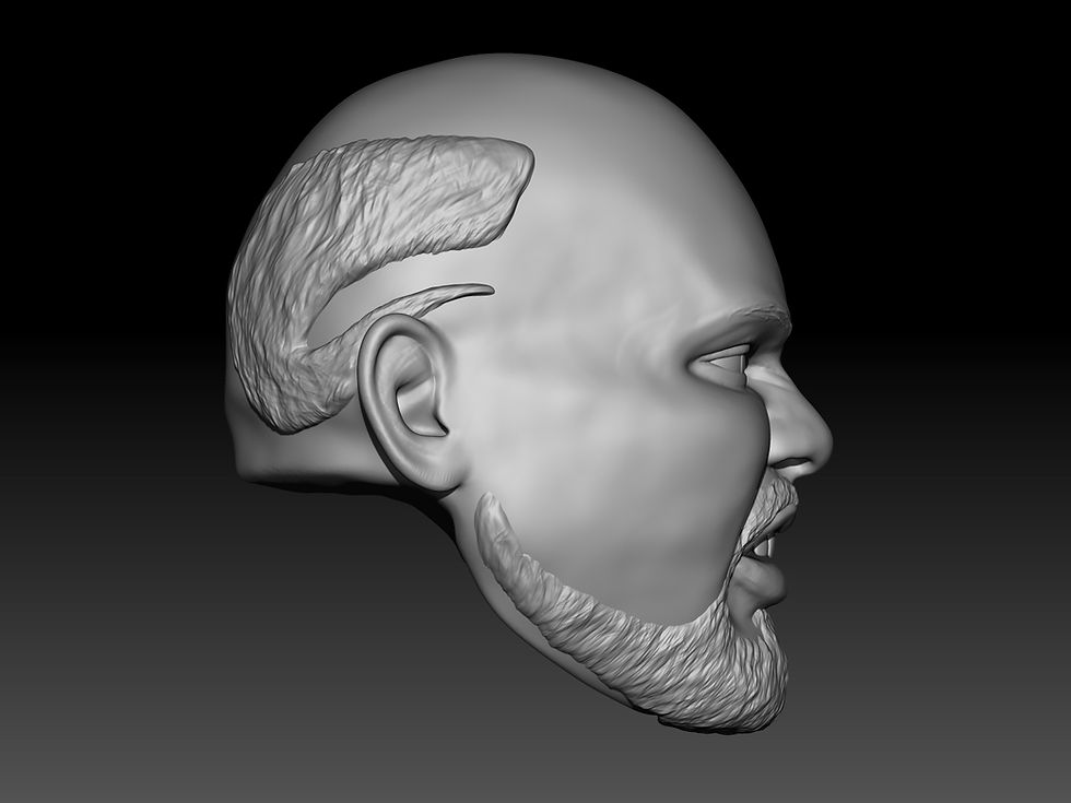 Thumbnail: Mantaur 3D printed action figure head