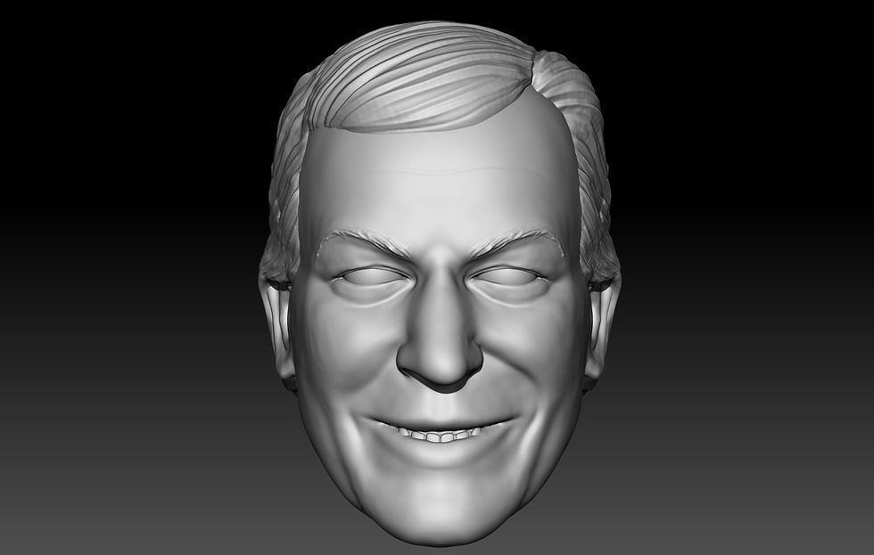 Tommy Young 3D printed action figure head