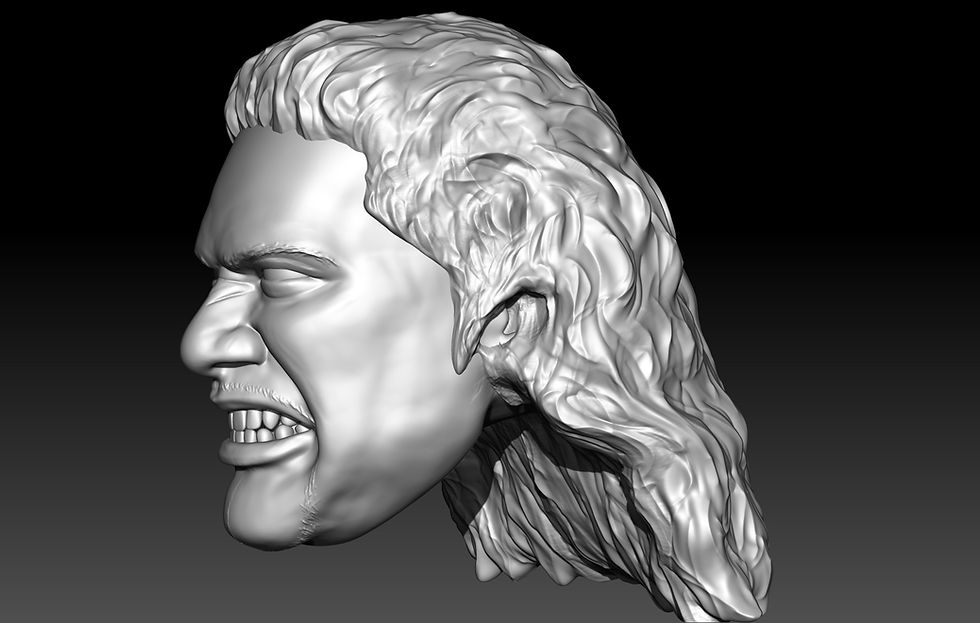 Thumbnail: Headshrinker Fatu 3D printed action figure head