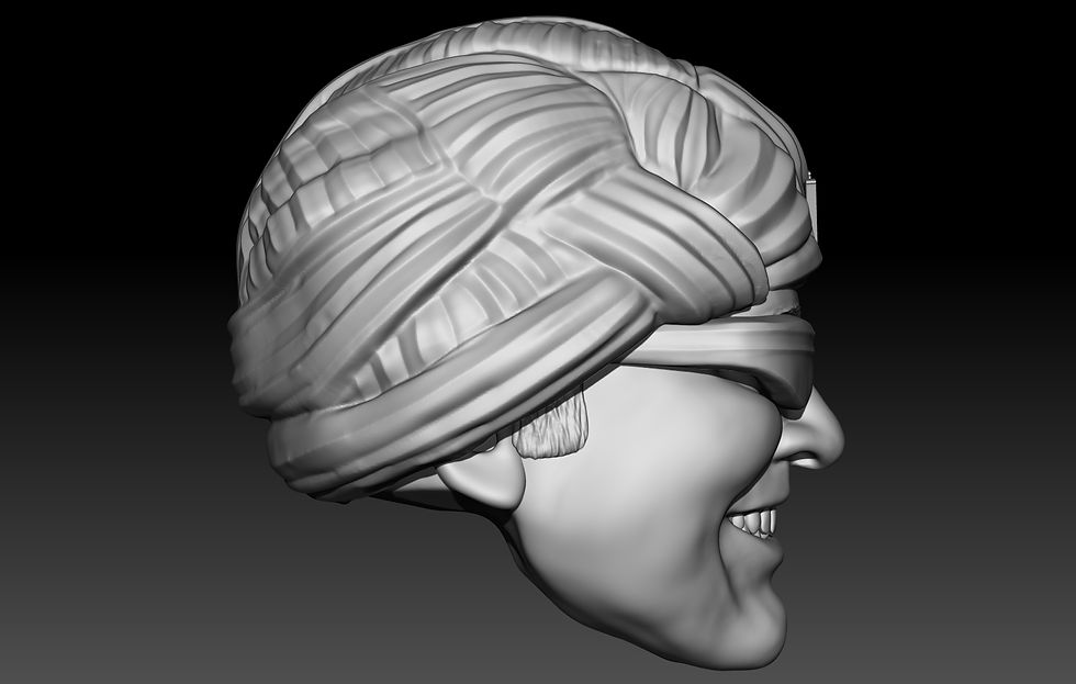 Thumbnail: Grand Wizard 3D printed action figure head
