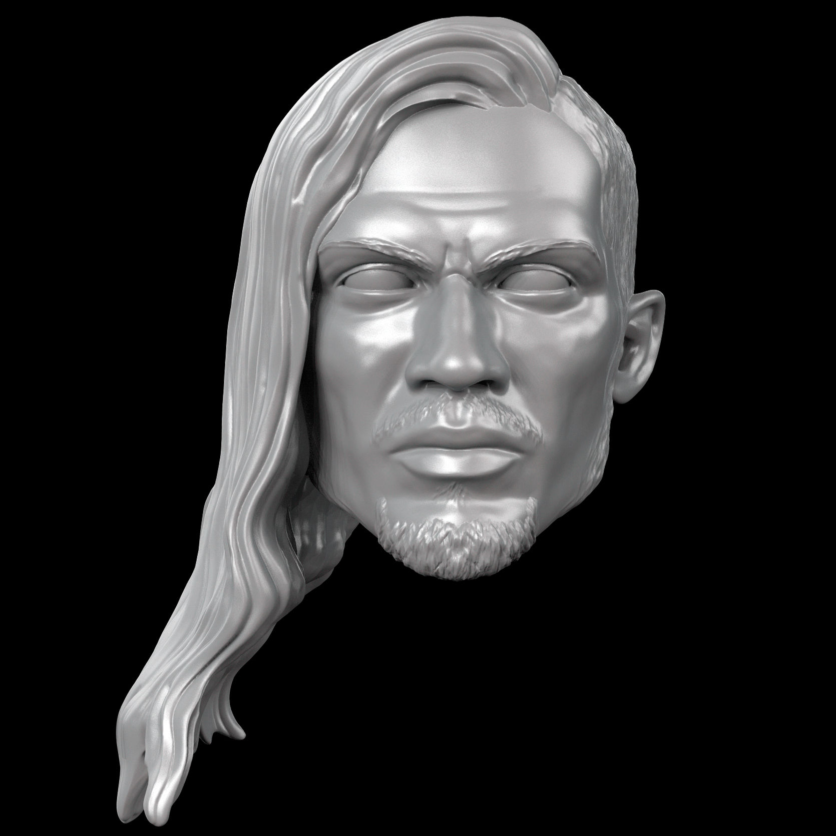 Nash Carter 3D printed custom action figure head