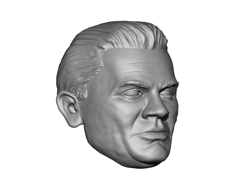 Thumbnail: Rick Rude no mustache 3D printed custom action figure head