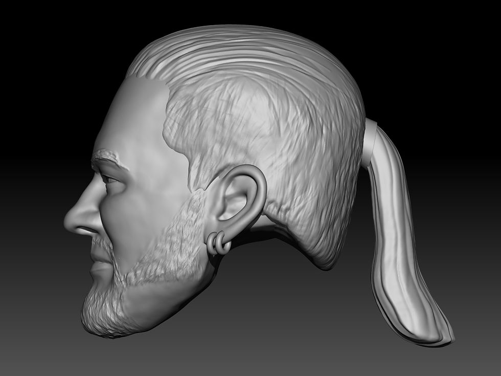 Thumbnail: Joey Abs Mean Street Posse  3D printed action figure head