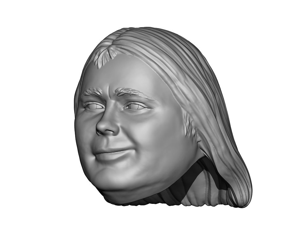 Thumbnail: Playboy Buddy Rose 3D printed custom action figure head