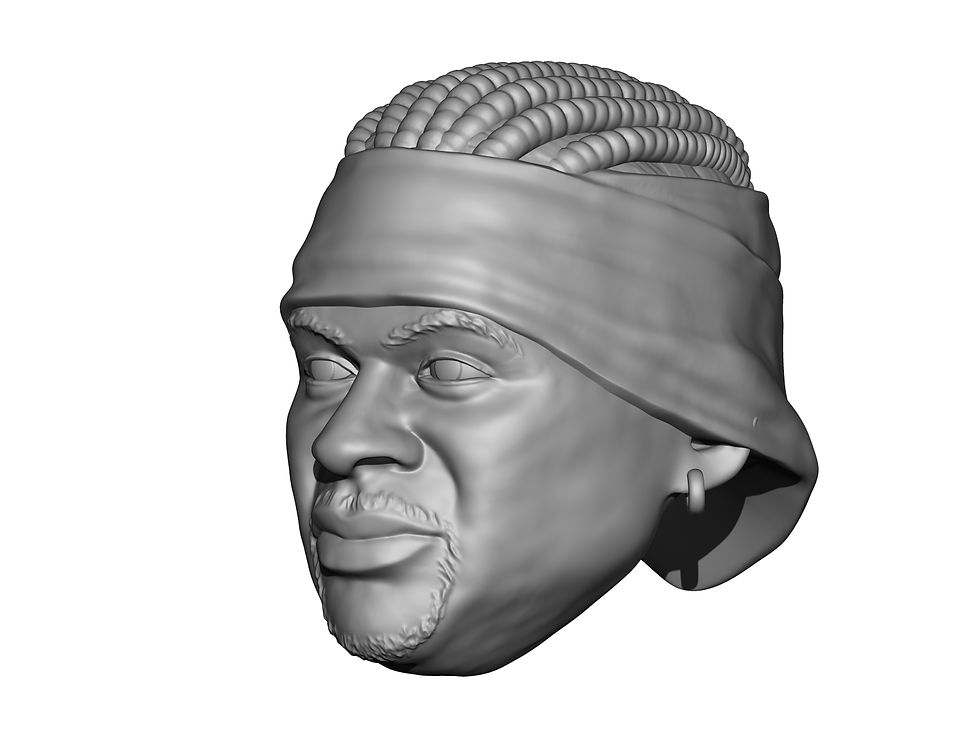 Thumbnail: Big Swoll Randy Thornton  3D printed custom action figure head