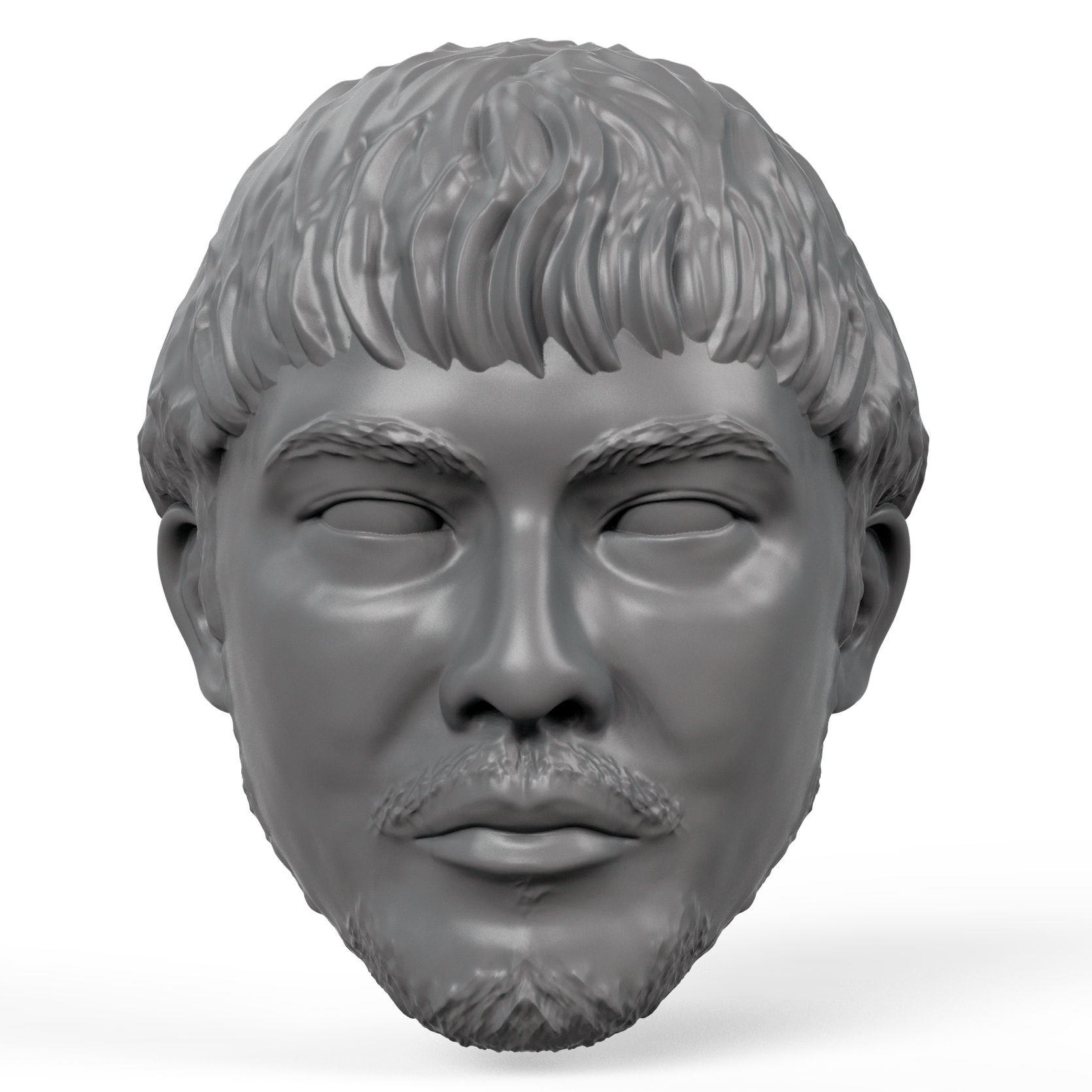 Tajiri 3D printed action figure head