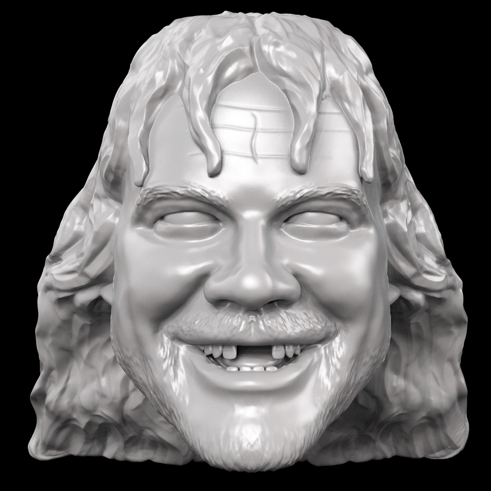 Godwin Henry 3D printed action figure head