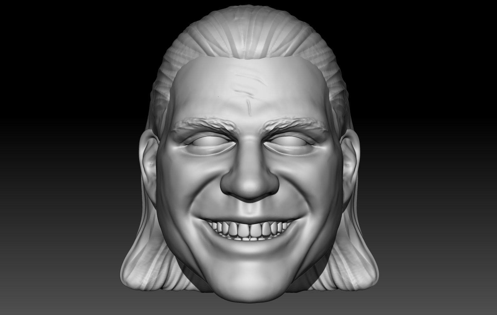 Tommy Rich slick 3D printed action figure head