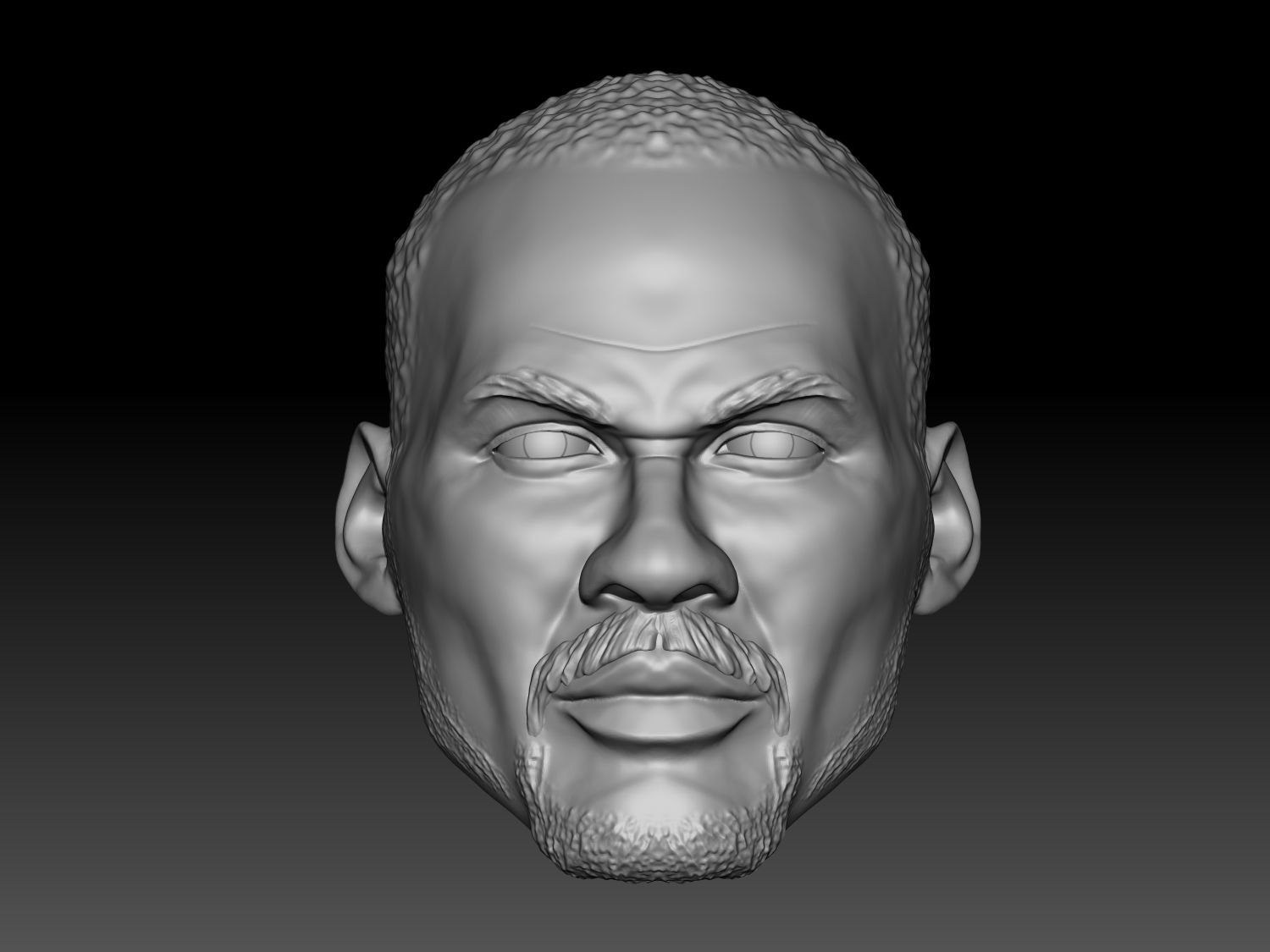 Karl Malone WCW era look 3D printed action figure head