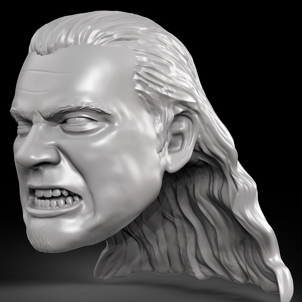 Thumbnail: Pitbull Gary Wolf 3D printed action figure head