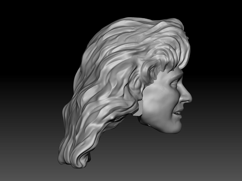 Thumbnail: Miss Elizabeth timid look 3D printed action figure head