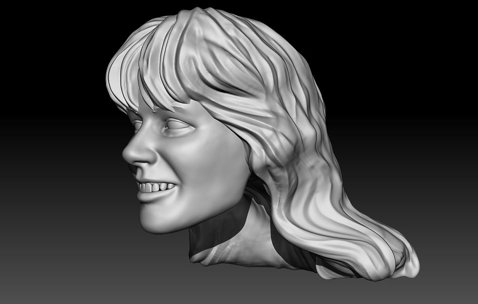 Thumbnail: BabyDoll 3D printed action figure head