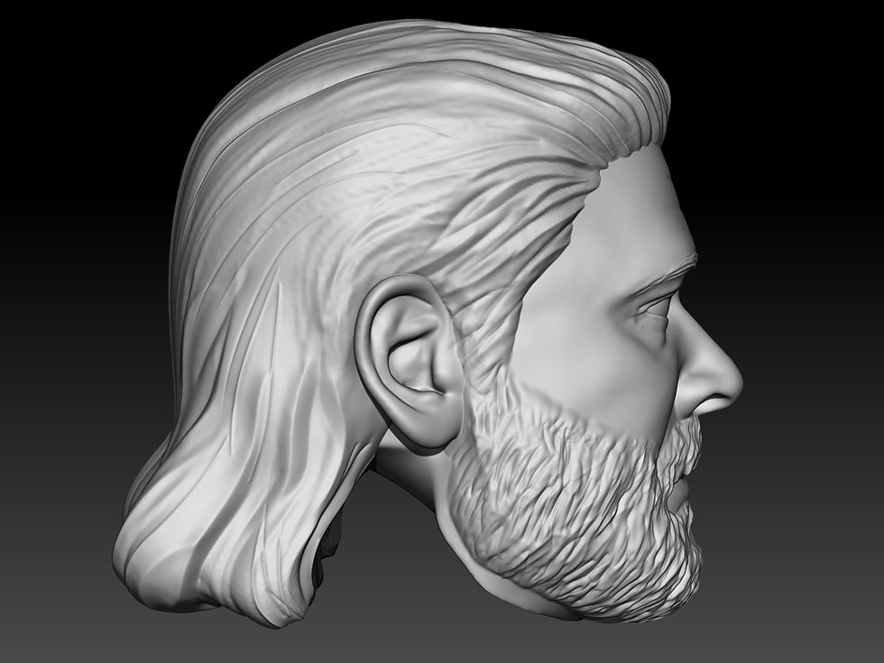 Thumbnail: Vince Russo 3D printed custom action figure head