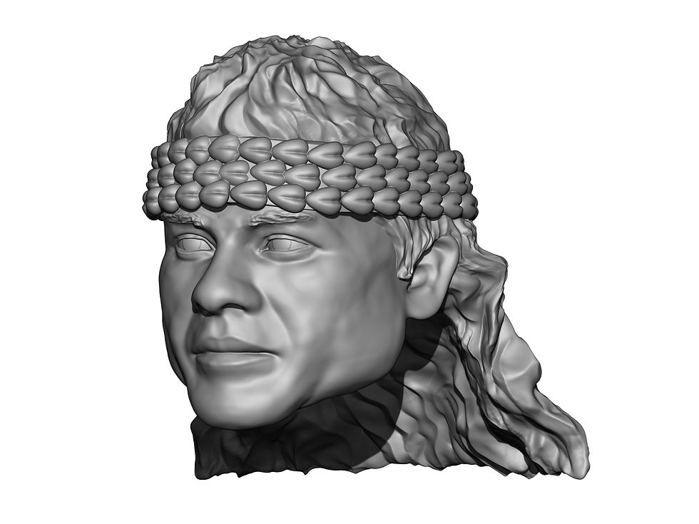 Thumbnail: Jimmy Snuka 3D printed custom action figure head