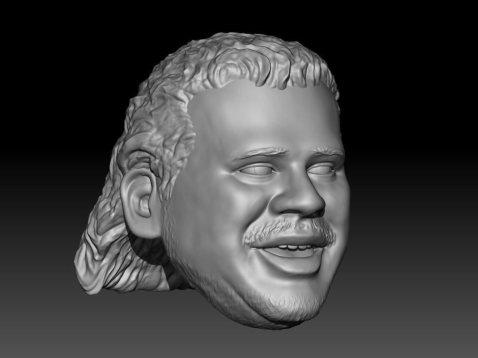Thumbnail: Ted Arcidi 3D printed action figure head