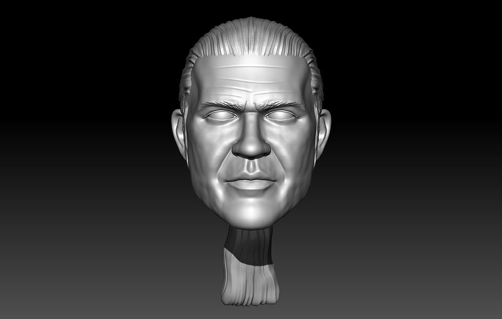 Frankie Kazarian 3D printed action figure head