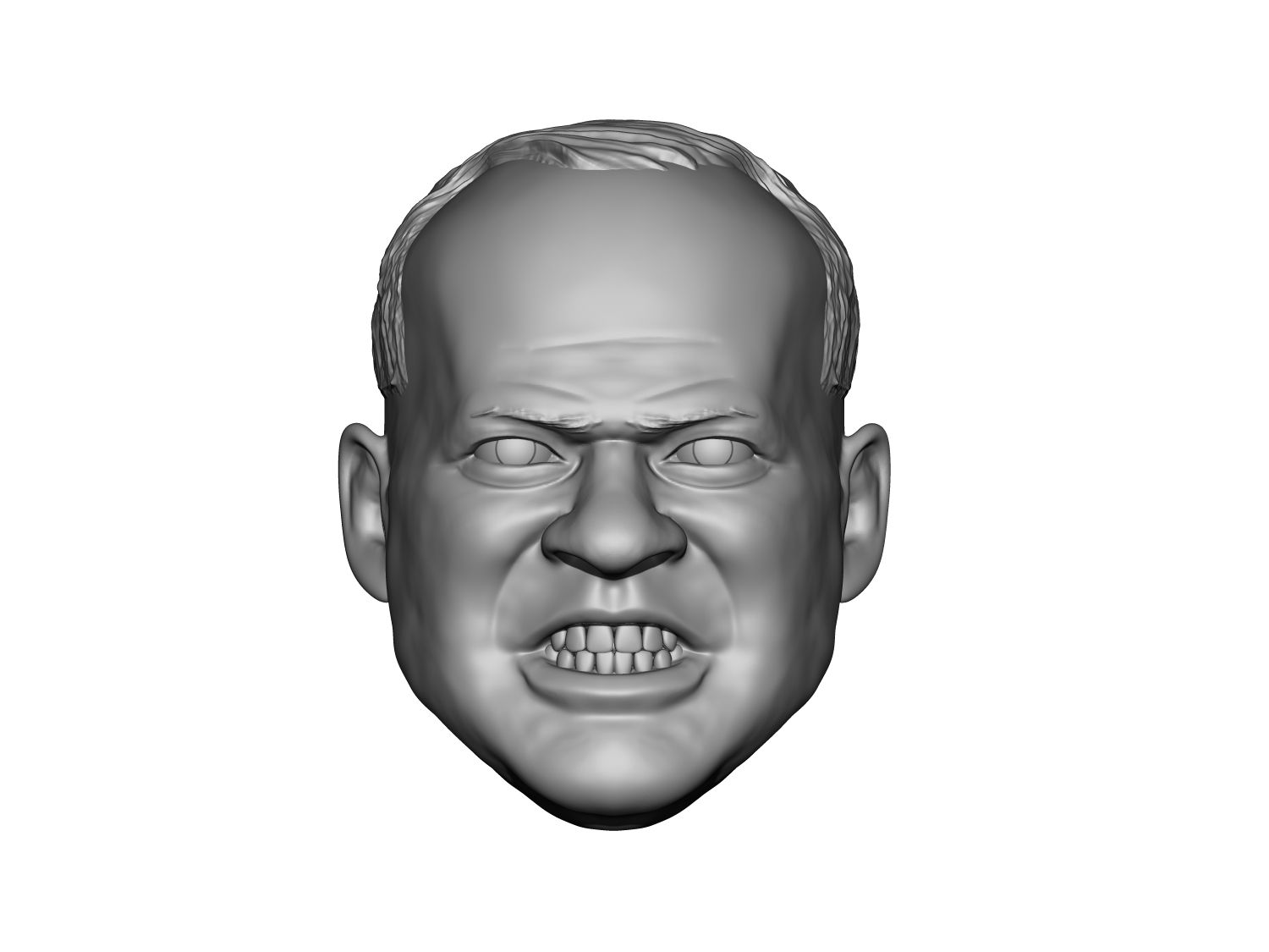 The Dog WCW 3D printed action figure head