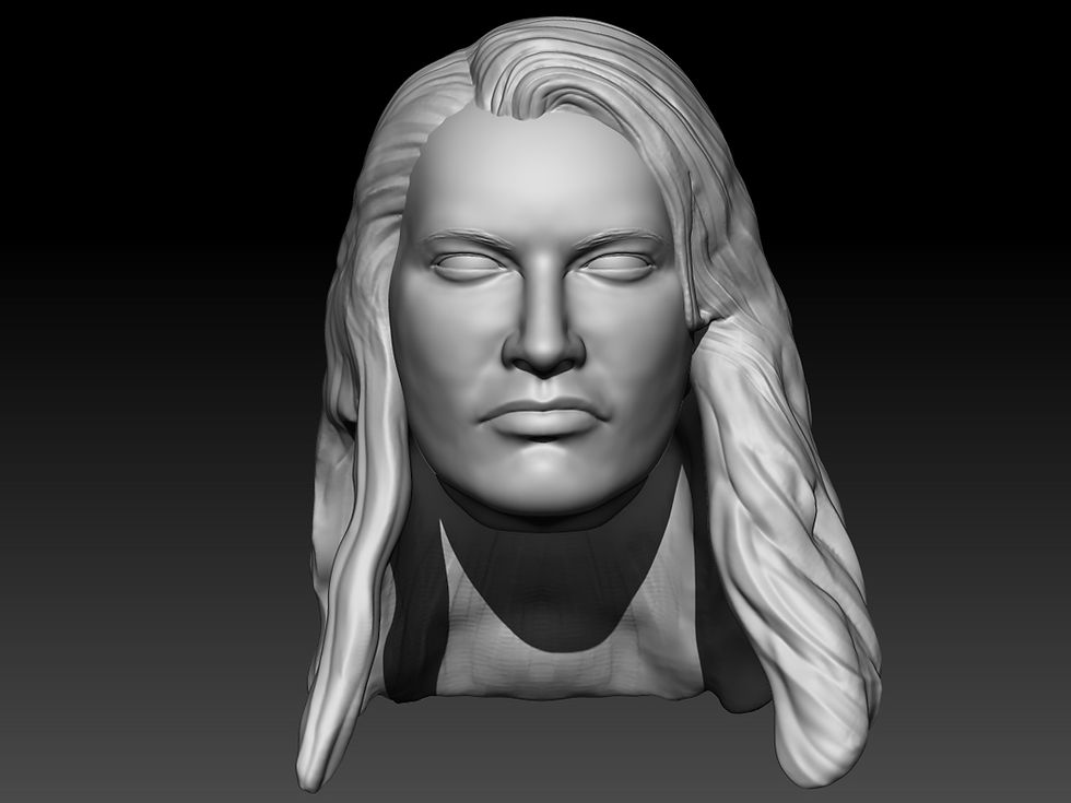 Thumbnail: Toni Storm 3D printed action figure head